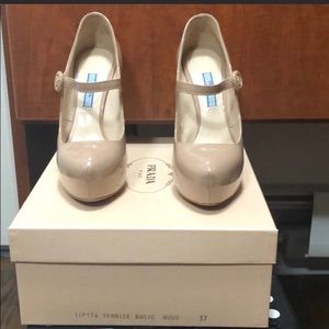 PRADA Nude Mary Jane Pumps